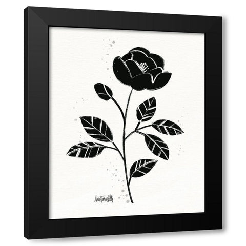 Bold Blooms II Black Modern Wood Framed Art Print with Double Matting by Tavoletti, Anne