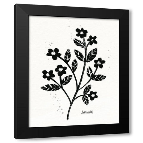 Bold Blooms III Black Modern Wood Framed Art Print with Double Matting by Tavoletti, Anne