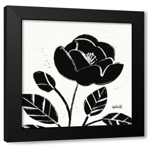 Bold Blooms VI Black Modern Wood Framed Art Print by Tavoletti, Anne