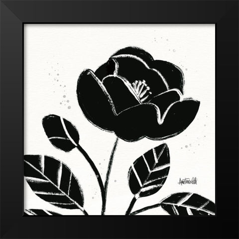 Bold Blooms VI Black Modern Wood Framed Art Print by Tavoletti, Anne