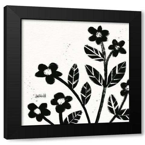 Bold Blooms VII Black Modern Wood Framed Art Print with Double Matting by Tavoletti, Anne