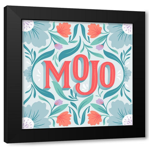 Mojo I Black Modern Wood Framed Art Print by Graham, Gia