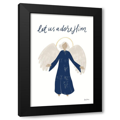 Nativity I with Navy Black Modern Wood Framed Art Print by Thorns, Becky