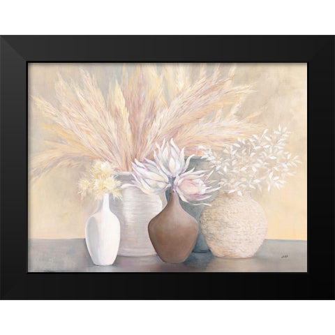 Gentle Still Life Black Modern Wood Framed Art Print by Purinton, Julia