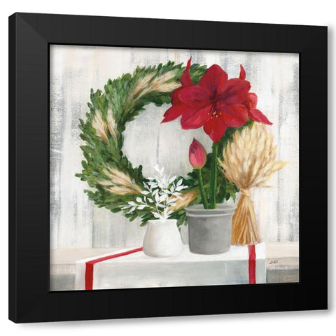 Blooms of the Season Black Modern Wood Framed Art Print by Purinton, Julia