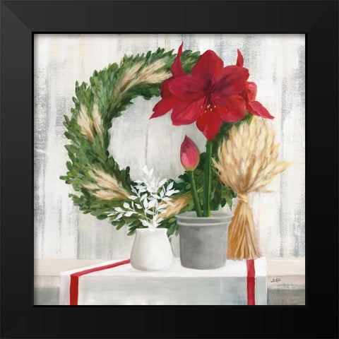 Blooms of the Season Black Modern Wood Framed Art Print by Purinton, Julia