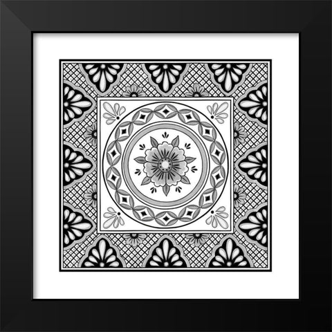Talavera II Black Modern Wood Framed Art Print by Green, Nancy