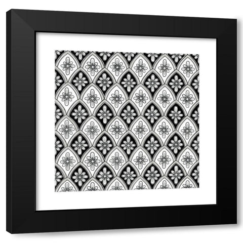 Talavera VI Black Modern Wood Framed Art Print by Green, Nancy
