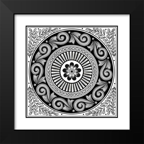Talavera VIII Black Modern Wood Framed Art Print by Green, Nancy