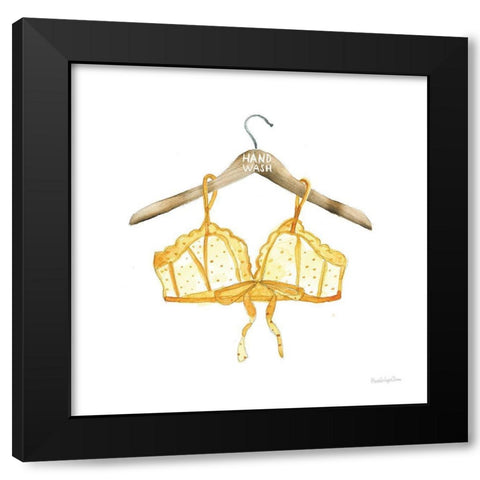 Hand Wash I Black Modern Wood Framed Art Print by Charro, Mercedes Lopez