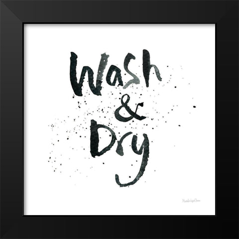 Laundry Day I Black Modern Wood Framed Art Print by Charro, Mercedes Lopez