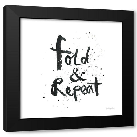 Laundry Day II Black Modern Wood Framed Art Print by Charro, Mercedes Lopez