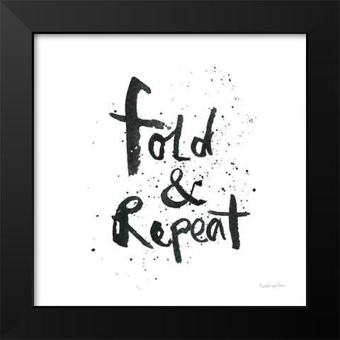 Laundry Day II Black Modern Wood Framed Art Print by Charro, Mercedes Lopez