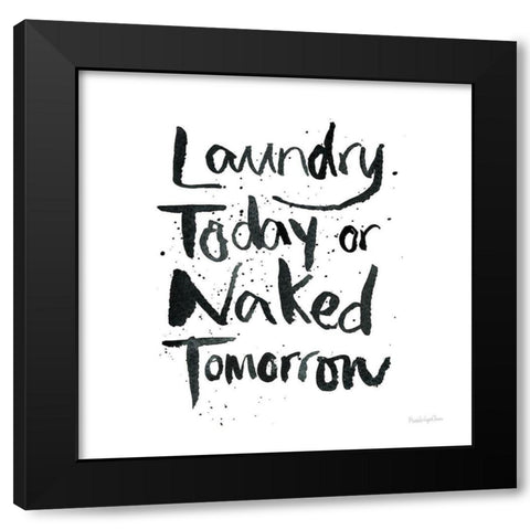Laundry Day III Black Modern Wood Framed Art Print by Charro, Mercedes Lopez