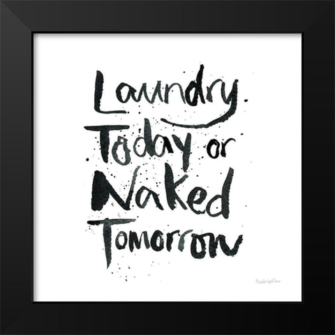 Laundry Day III Black Modern Wood Framed Art Print by Charro, Mercedes Lopez