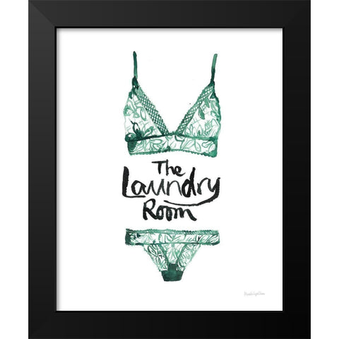 Lingerie Laundry II Black Modern Wood Framed Art Print by Charro, Mercedes Lopez