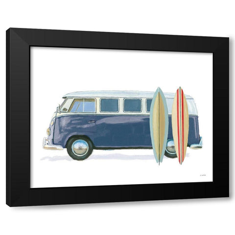 Beach Ride X Black Modern Wood Framed Art Print with Double Matting by Wiens, James