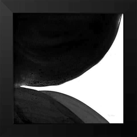 Black and White Pools II Black Modern Wood Framed Art Print by Rhue, Piper