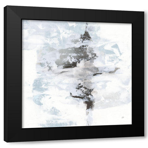 Layered Thinking I with Blue Black Modern Wood Framed Art Print by Paschke, Chris