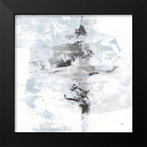Layered Thinking I with Blue Black Modern Wood Framed Art Print by Paschke, Chris