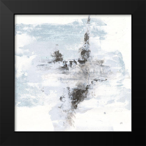 Layered Thinking II with Blue Black Modern Wood Framed Art Print by Paschke, Chris