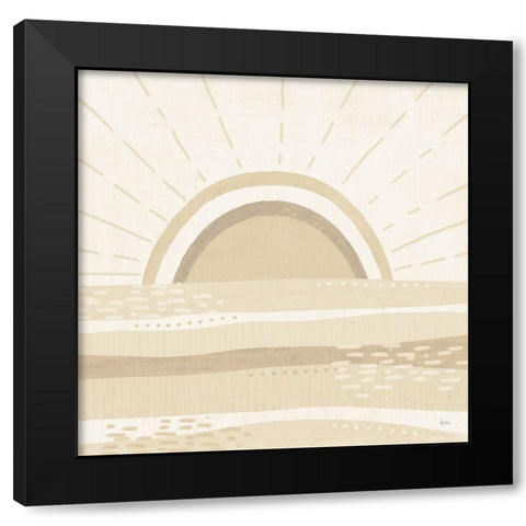 Sweet Summer V Neutral Black Modern Wood Framed Art Print by Charron, Veronique