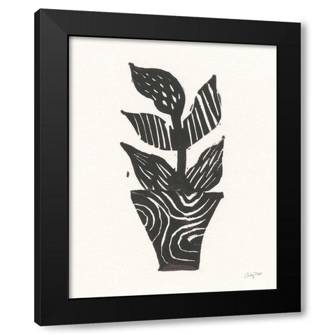 Planted VI Black Modern Wood Framed Art Print with Double Matting by Prahl, Courtney