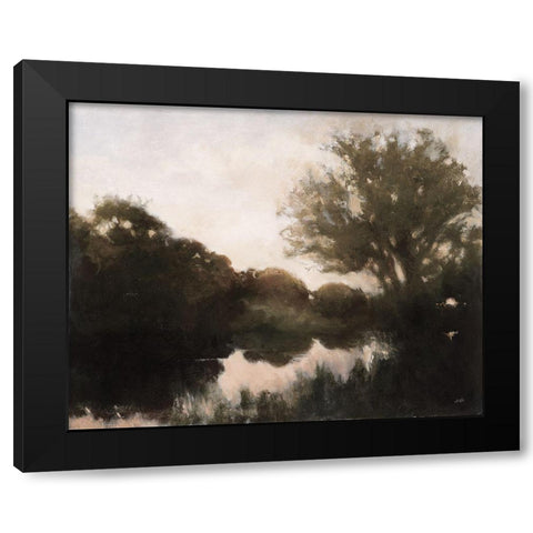 Breaking Dawn Dark Black Modern Wood Framed Art Print by Purinton, Julia
