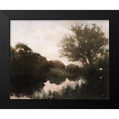 Breaking Dawn Dark Black Modern Wood Framed Art Print by Purinton, Julia