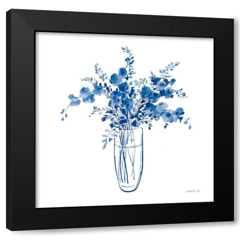 Garden Cuttings I Black Modern Wood Framed Art Print by Nai, Danhui