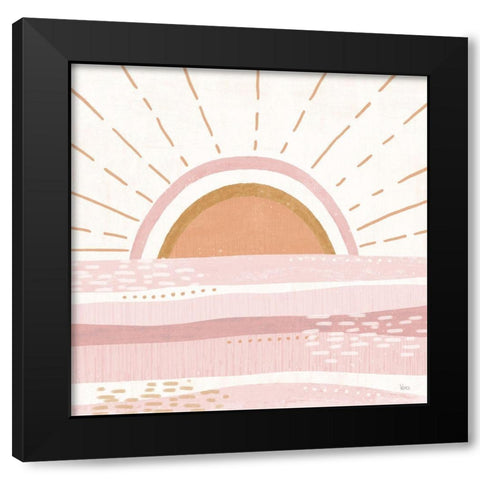 Warm Sweet Summer V Black Modern Wood Framed Art Print by Charron, Veronique