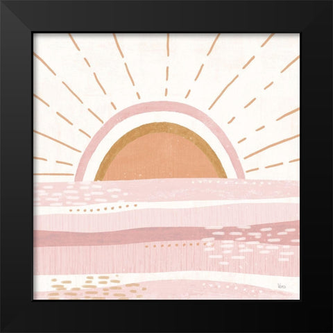 Warm Sweet Summer V Black Modern Wood Framed Art Print by Charron, Veronique