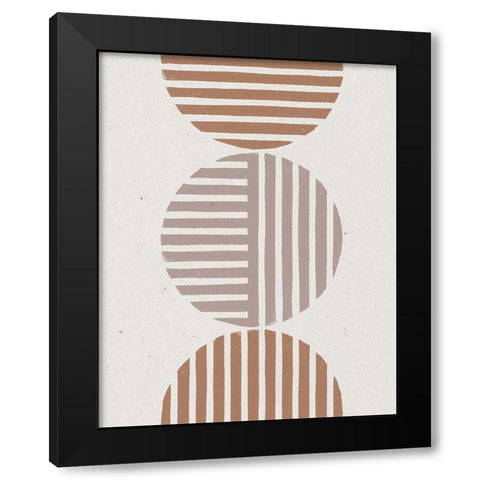 Progression I Black Modern Wood Framed Art Print with Double Matting by Hershey, Moira