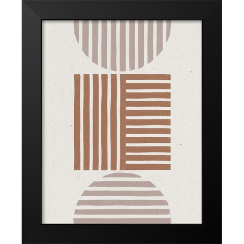Progression II Black Modern Wood Framed Art Print by Hershey, Moira