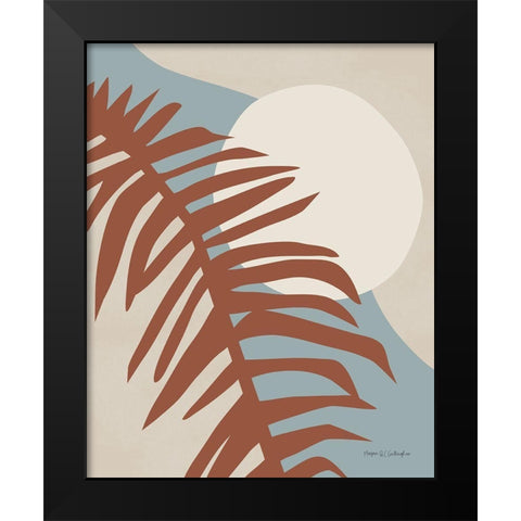 Traveler Palm Light Black Modern Wood Framed Art Print by Gallagher, Megan
