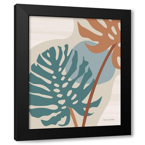 Local Traveler Monstera Light Black Modern Wood Framed Art Print by Gallagher, Megan
