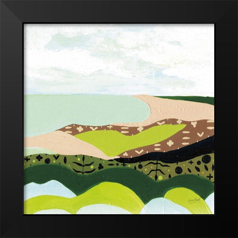 Vibrant Seascape II Black Modern Wood Framed Art Print by Mack, Lynn