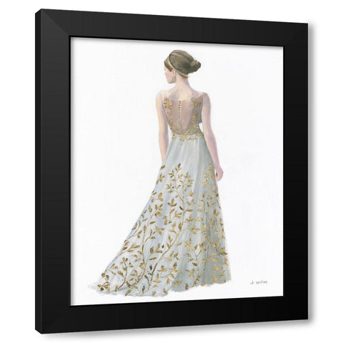 Beautiful Lady II Black Modern Wood Framed Art Print with Double Matting by Wiens, James