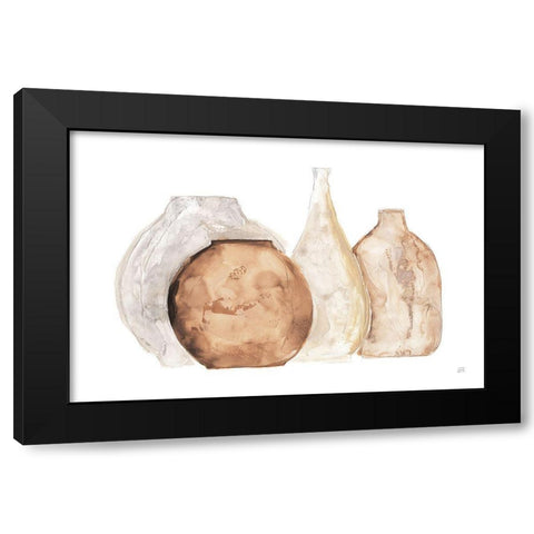 Neutral Vases IV Black Modern Wood Framed Art Print by Paschke, Chris