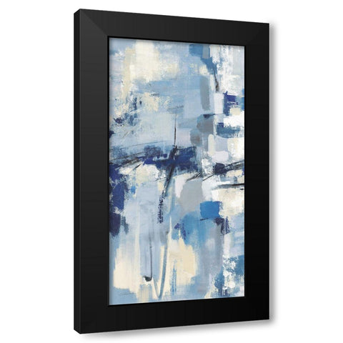 Old Port II Navy Black Modern Wood Framed Art Print with Double Matting by Vassileva, Silvia