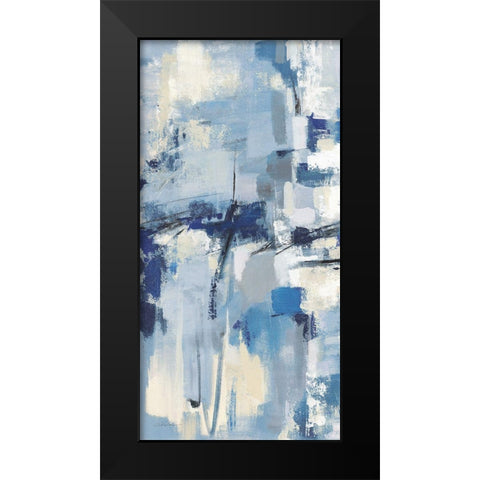 Old Port II Navy Black Modern Wood Framed Art Print by Vassileva, Silvia