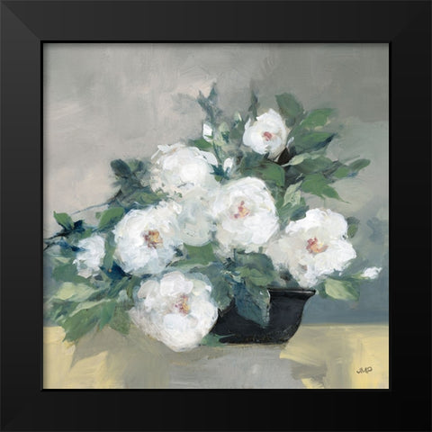 Roses of August I Black Modern Wood Framed Art Print by Purinton, Julia