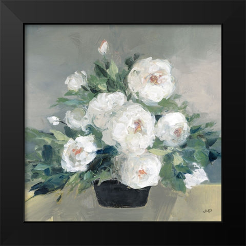 Roses of August II Black Modern Wood Framed Art Print by Purinton, Julia