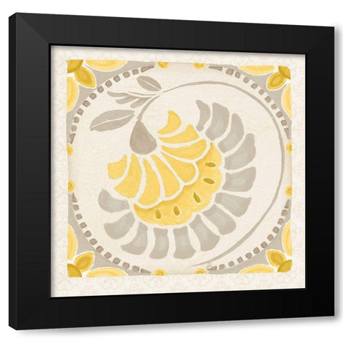 Love Tales XV Yellow Black Modern Wood Framed Art Print with Double Matting by Brissonnet, Daphne