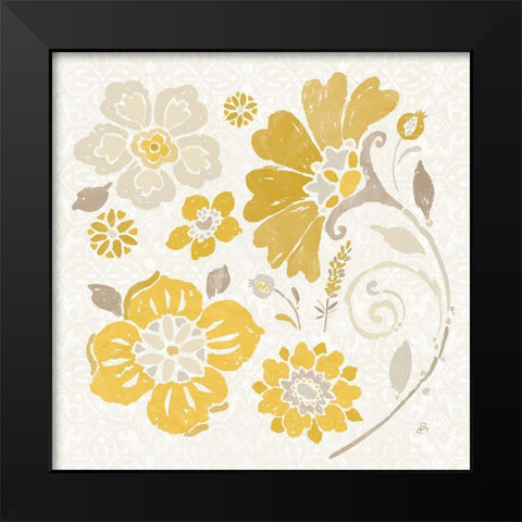 Spanish Impressions IV Yellow Black Modern Wood Framed Art Print by Brissonnet, Daphne