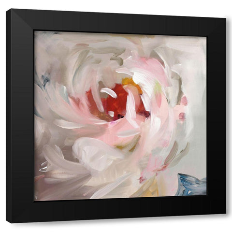 Flower Soul Black Modern Wood Framed Art Print by Nai, Danhui