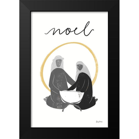 Nativity II BWG Black Modern Wood Framed Art Print by Thorns, Becky