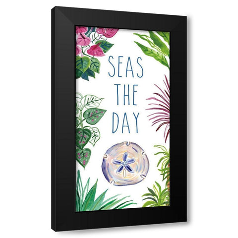 Tropical Home IX on White Black Modern Wood Framed Art Print with Double Matting by Zaman, Farida