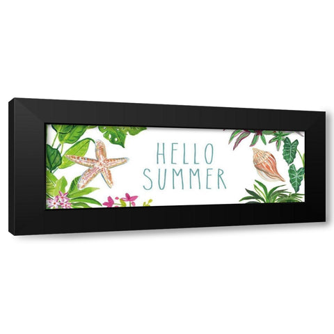 Tropical Home XI on White Black Modern Wood Framed Art Print with Double Matting by Zaman, Farida