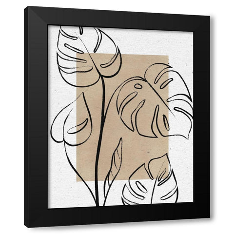 Color Block Balance I Black Modern Wood Framed Art Print with Double Matting by Thorns, Becky